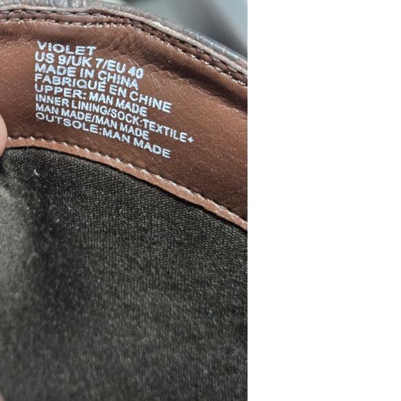 Justfab Women's Multicolor Violet Western Cowboy Side Zip Ankle Boot Size 9 - Picture 5 of 6